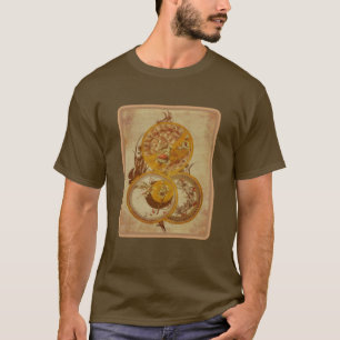 Art Nouveau Floral Design Aged T-Shirt