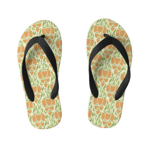 Art Nouveau: Floral Elegance Kid's Jandals