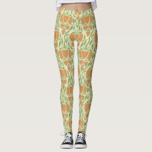 Art Nouveau: Floral Elegance Leggings