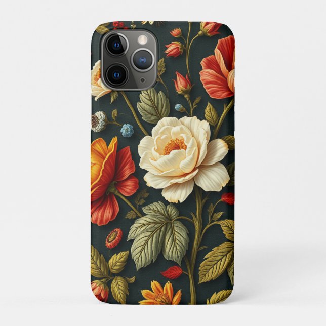 Art Nouveau Floral   - Live life in full bloom  Case-Mate iPhone Case (Back)
