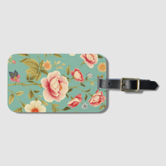 Art Nouveau Floral - Live life in full bloom Luggage Tag
