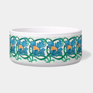 Art Nouveau Floral Majolica Faux Relief Pattern
