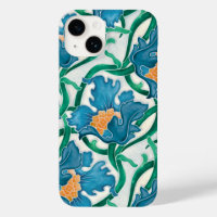 Art Nouveau Floral Majolica Pattern