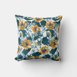 Art Nouveau, floral pattern. Cushion