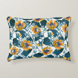 Art Nouveau, floral pattern. Decorative Cushion