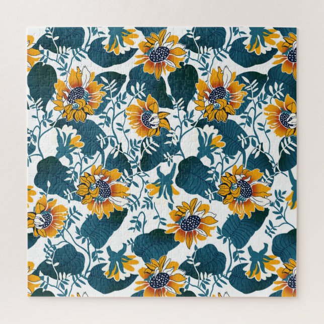 Art Nouveau, floral pattern. Jigsaw Puzzle (Vertical)