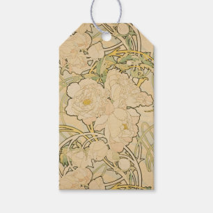 Art Nouveau Floral Pattern Mucha Gift Tags