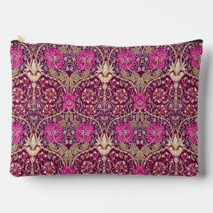 Art Nouveau Floral, Plum, Beige and Deep Purple Accessory Pouch