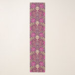 Art Nouveau Floral, Plum, Beige and Deep Purple Scarf<br><div class="desc">Long scarf in a vintage William Morris,  Art Nouveau,  floral print of honeysuckle vines and carnations,  digitally enhanced and coloured,  in plum,  beige,  tan and cream,  on a deep aubergine purple background</div>