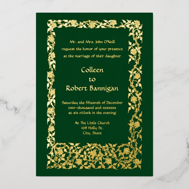 Art Nouveau Floral Vine Border by Walter Crane (Front)