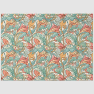 Art Nouveau Floral Wallpaper Design Decoupage Tissue Paper