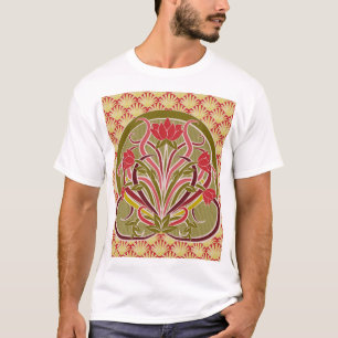 Art Nouveau floral wallpaper. T-Shirt
