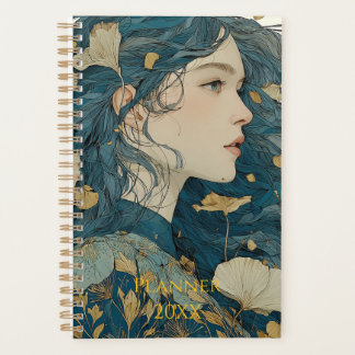 Art Nouveau Floral Woman Planner