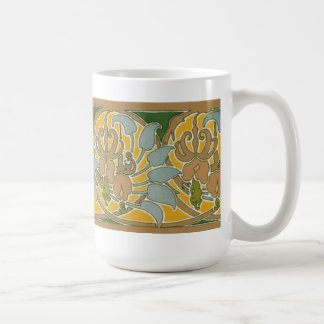 Art Nouveau Flower Border - Mug