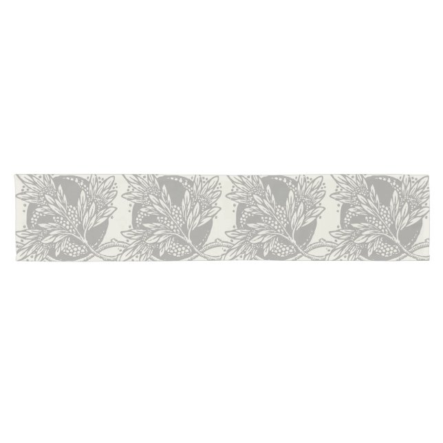 Art Nouveau Flower Floral minimalism Short Table Runner (Horizontal)