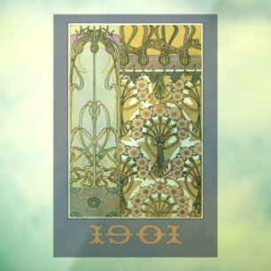 Art nouveau flowers  alphonse mucha floral art