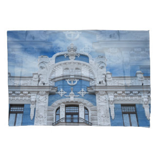 Art Nouveau Fragment: Riga's Architectural Detail Pillowcase