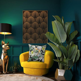 Art Nouveau Garden Muse Design Cushion