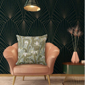 Art Nouveau Garden Muse Design Cushion