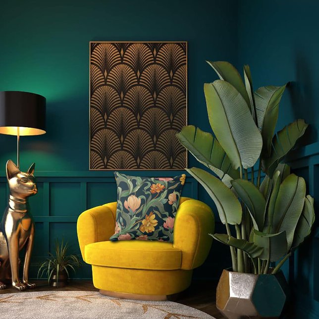 Art Nouveau Garden Muse Design Cushion (Creator Uploaded)