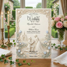 Art Nouveau Garden Proposal Traditional Wedding  