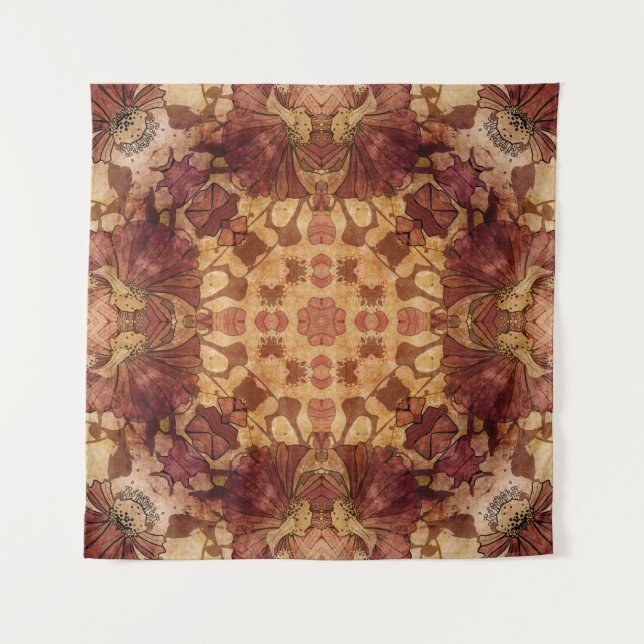 Art nouveau geometric, ornamental pattern. tapestry (Front)