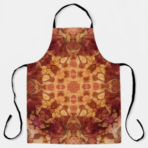 art nouveau geometric ornamental vintage pattern i apron