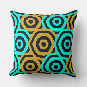 Art Nouveau Geometric Pattern  Cushion