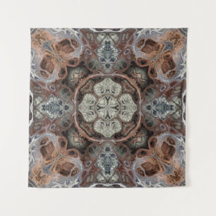 Art nouveau geometric vintage pattern tapestry