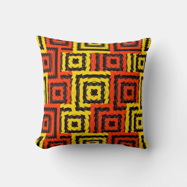 Art Nouveau Glitch Pattern  Cushion (Front)