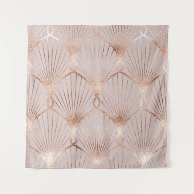 Art Nouveau Gold: Seamless Leaf Tapestry (Front)
