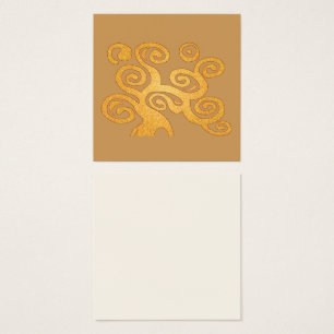 art nouveau golden swirls tree of life
