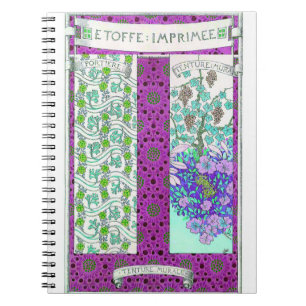 Art nouveau Grapevine floral vintage Notebook