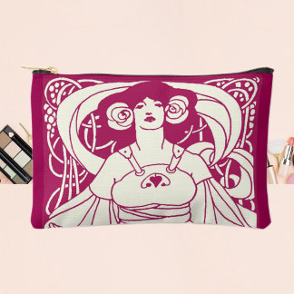 Art Nouveau Harvest Lady Accessory Pouch