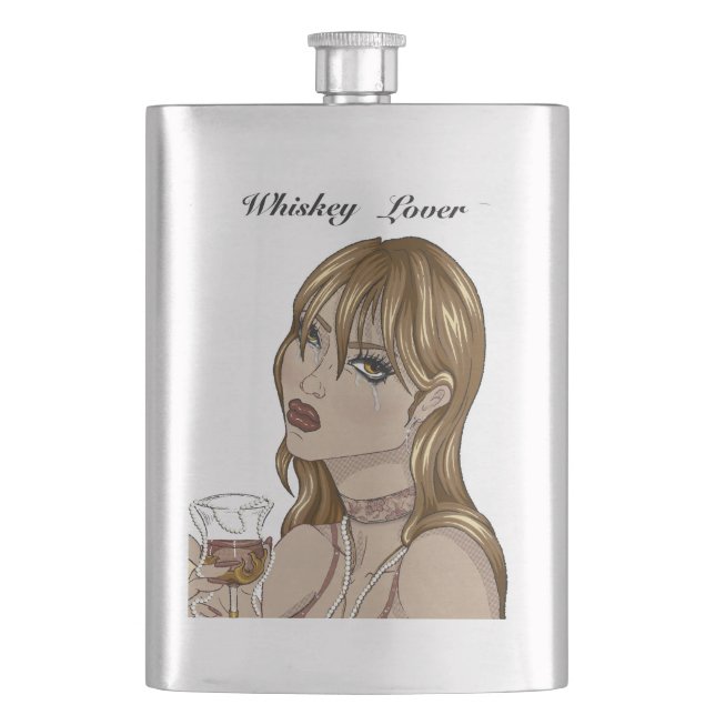 Art Nouveau Hip Flask (Front)