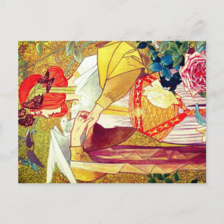 Art Nouveau  Holiday Postcard