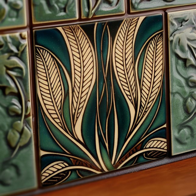 Art Nouveau Inspired Classic Floral Geometric Tile (Creator Uploaded)