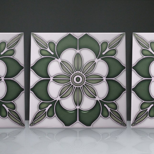 Art Nouveau Inspired Classic Floral Geometric Tile (Creator Uploaded)
