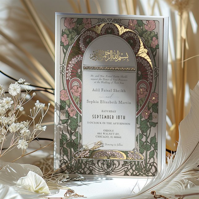 Art Nouveau Inspired Islamic Wedding Gold Accents (Creator Uploaded)