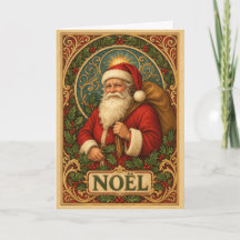 Art Nouveau Inspired Santa Claus