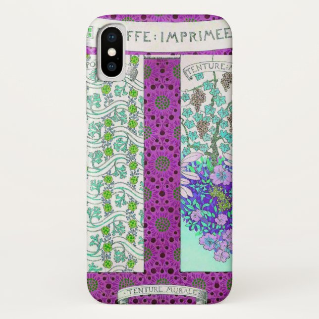 Art nouveau joseph binet Grapevine floral  Case-Mate iPhone Case (Back)