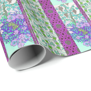 Art nouveau joseph binet Grapevine floral  Wrapping Paper