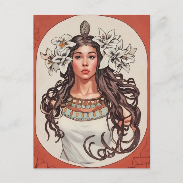 Art Nouveau La Princesse Lointaine Card (Front)