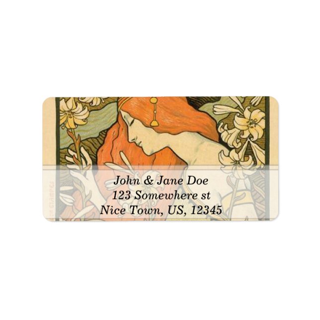 Art Nouveau Label (Front)