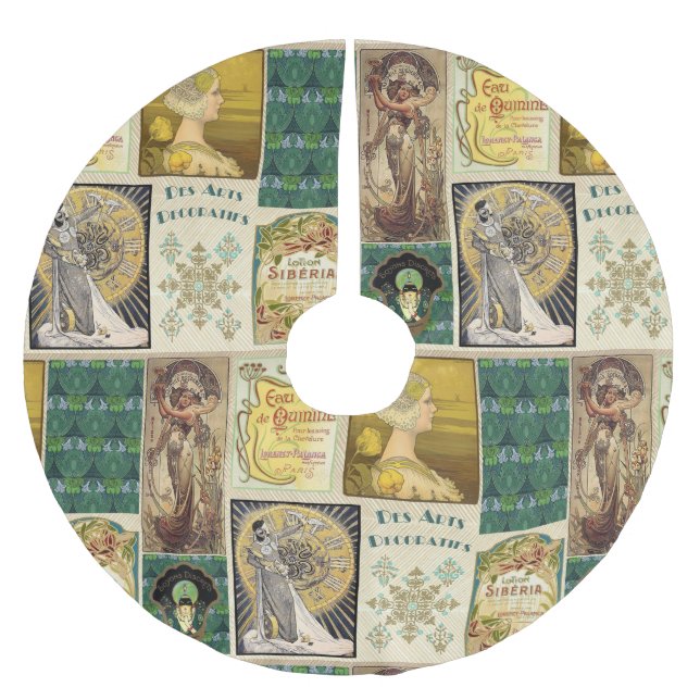Art Nouveau Ladies  Brushed Polyester Tree Skirt (Front)