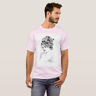 Art Nouveau Lady 1917 Fine Art  T-Shirt