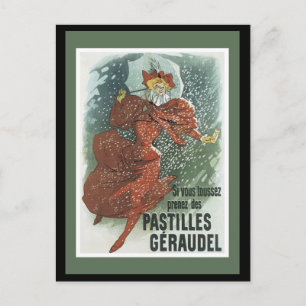 Art Nouveau Lady Postcard