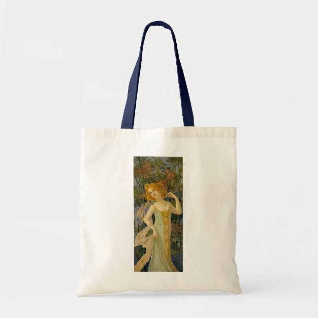 Art Nouveau Lady Tote Bag (Front)