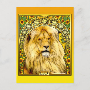 Art Nouveau Leo Postcard