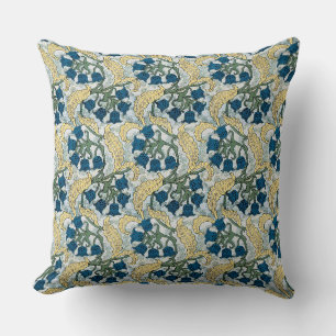 Art Nouveau Lily of the Valley Flower Verneuil  Cushion